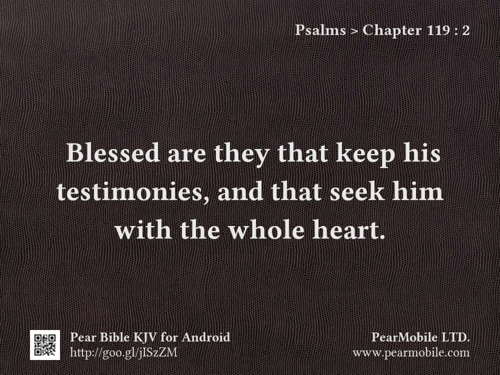 Psalms, Chapter 119:2